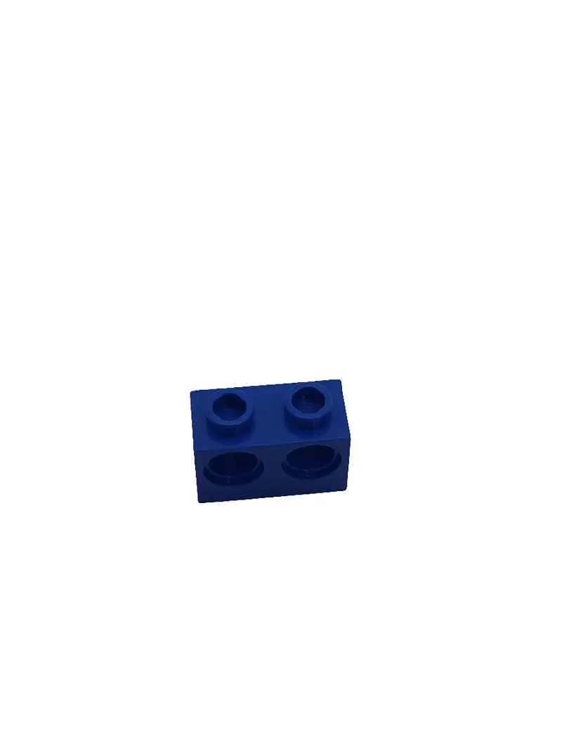 1x2 Technik Stein (2 Löcher) blau
