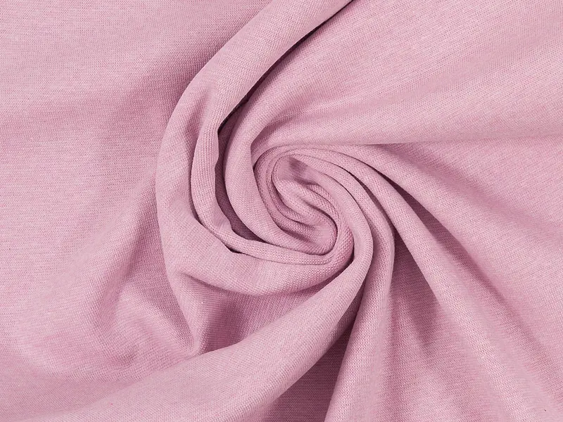Bündchenstoff - altrosa meliert