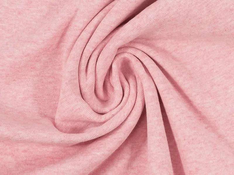 Bündchenstoff - rosa meliert