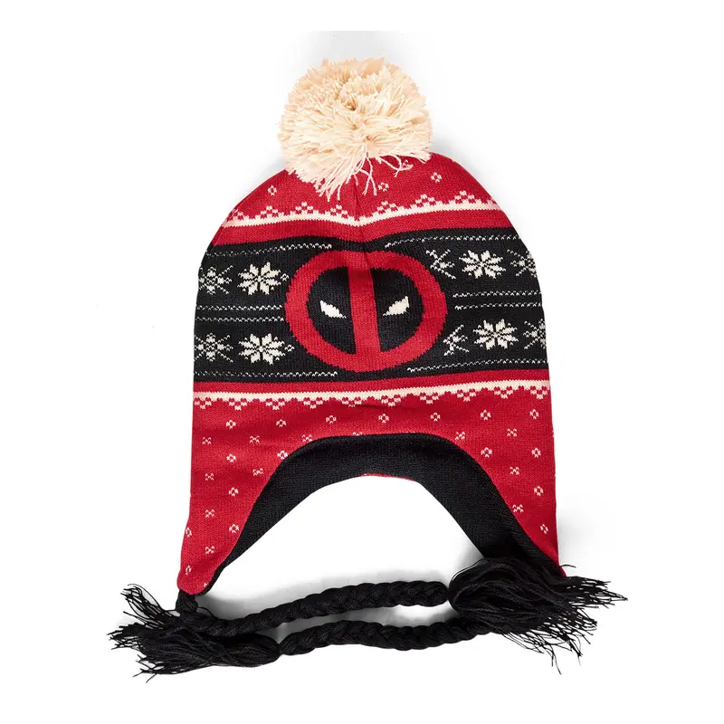 Deadpool - Logo Hat with Pom Poms
