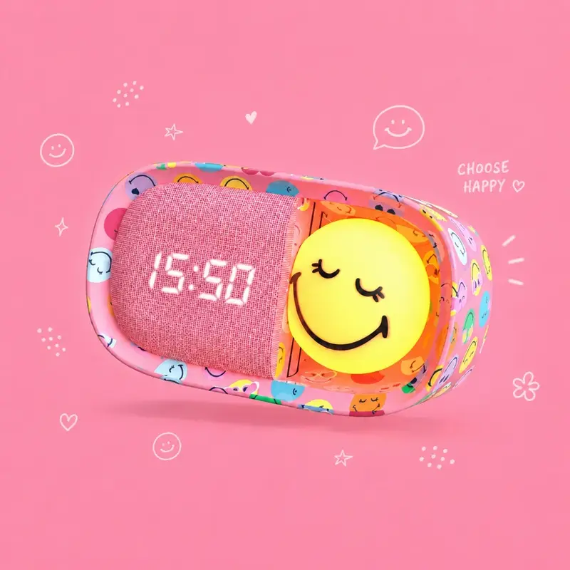 Dreamy Clock SMILEY WORLD® rosa