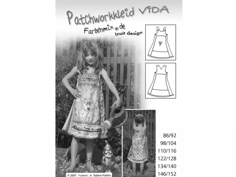 Farbenmix Schnittmuster - Patchworkkleid - Vida