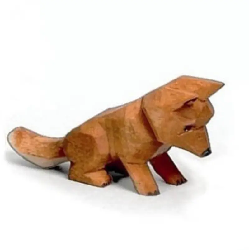 Fuchs, klein sitzend