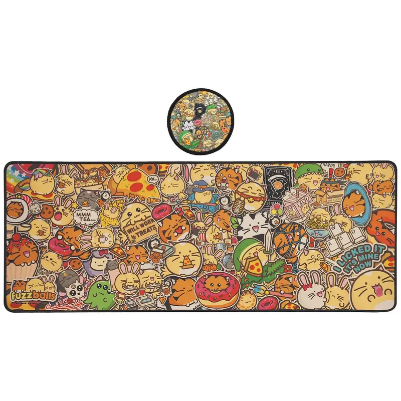 Fuzzballs Desk Pad & Coaster