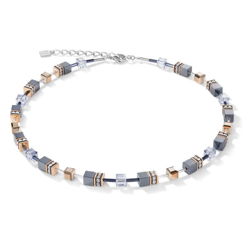GeoCUBE® Halskette eisblau