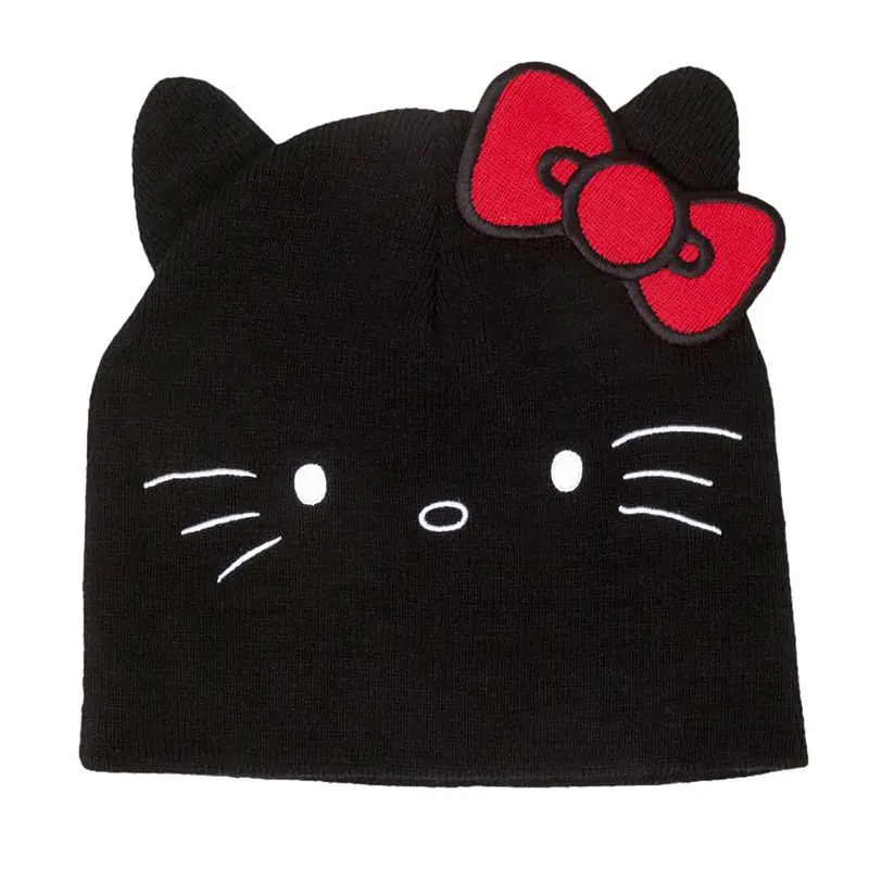Hello Kitty Beanie with Ears and Bow