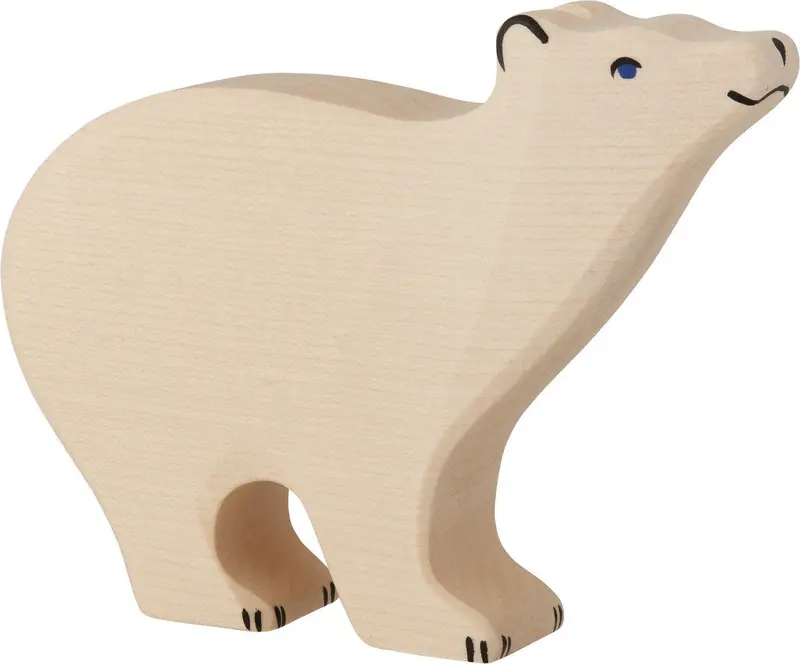 HOLZTIGER Holzfigur Eisbär