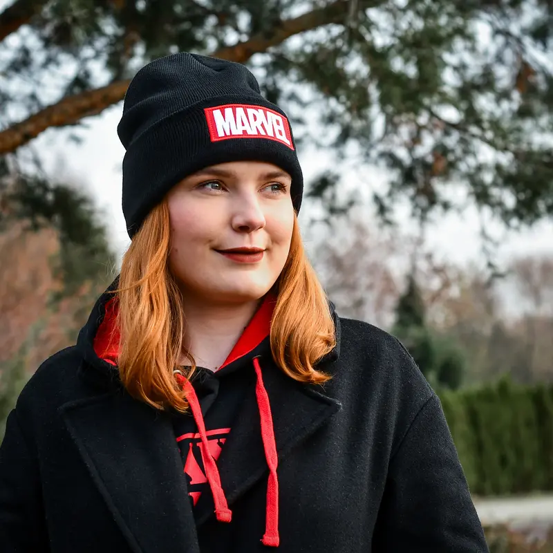 Marvel Logo Beanie black