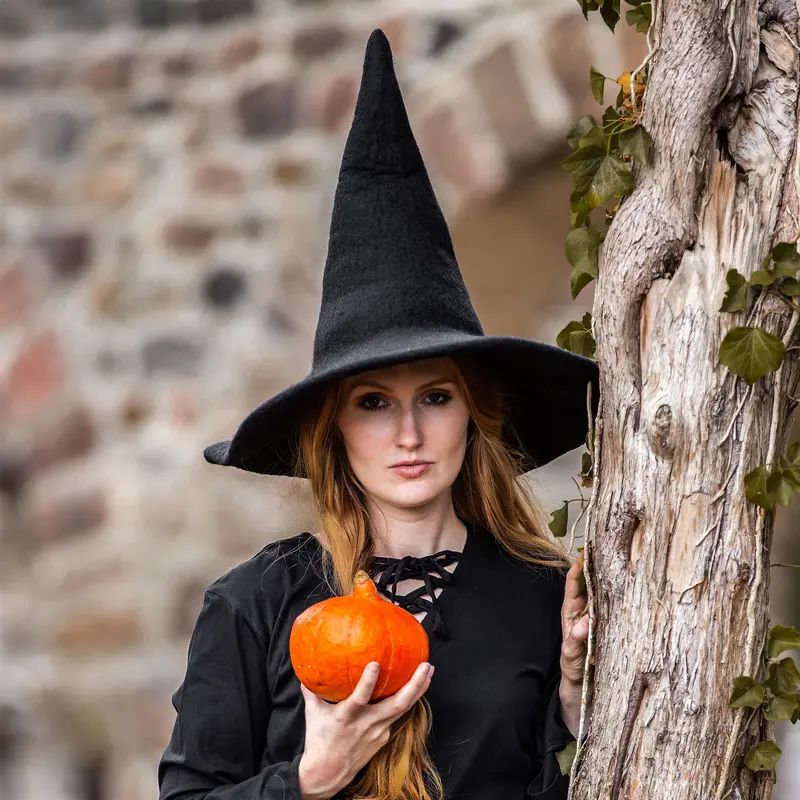 Medieval Pointed Hat Agata Black
