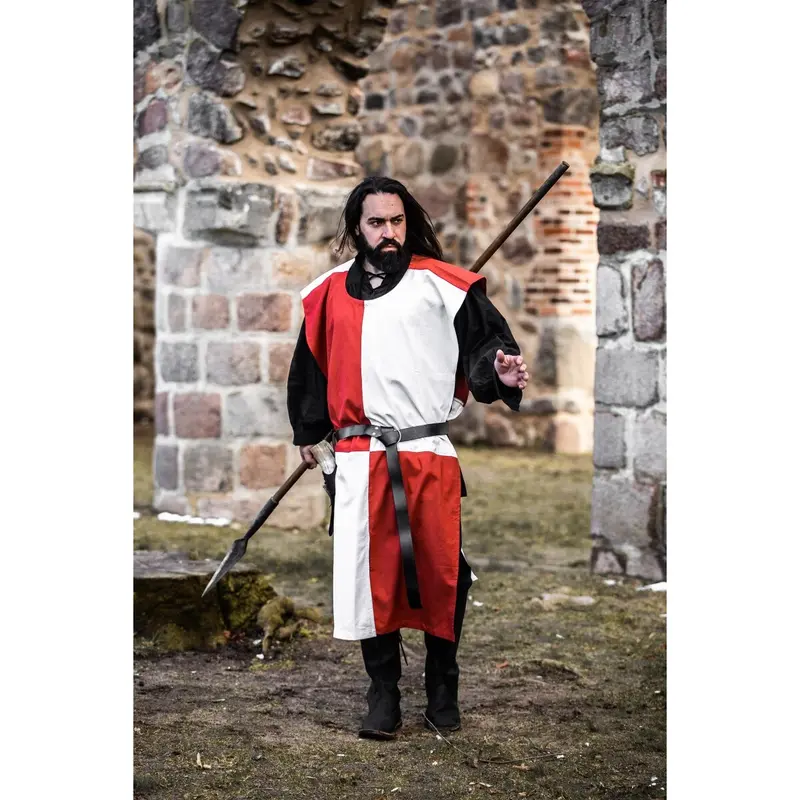 Medieval Tabard White-Red