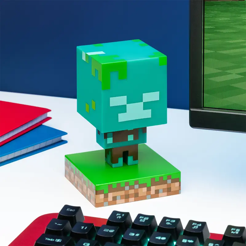Minecraft - Drowned Zombie 3D Table Lamp