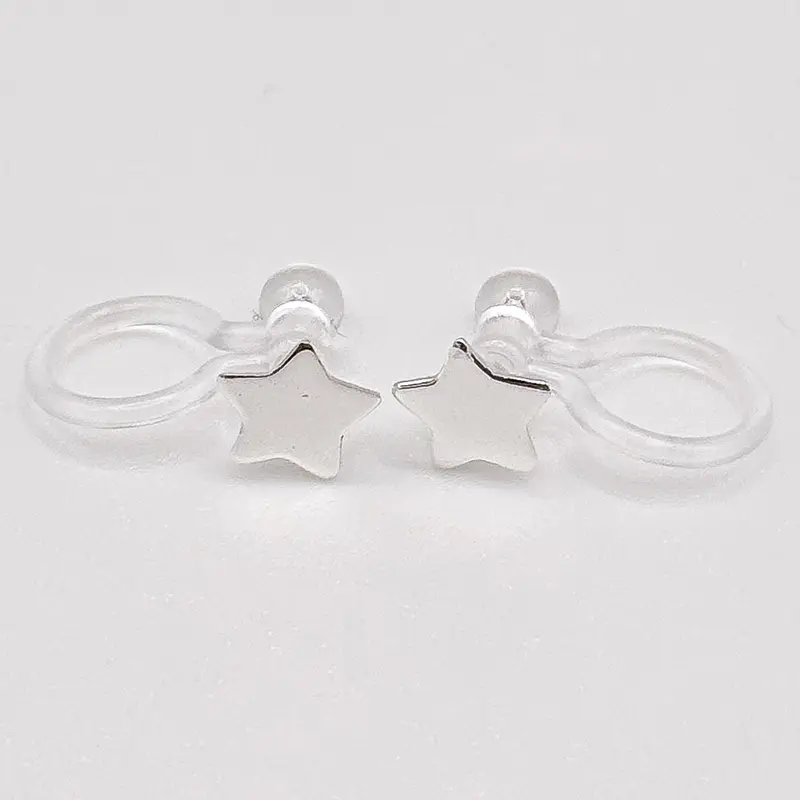 Ohrclips Stern silber