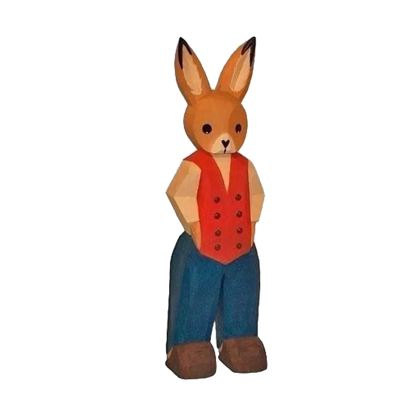 Osterhase, geschnitzt 10cm
