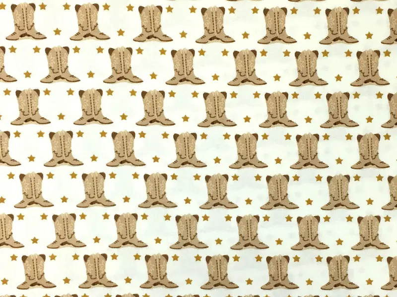 Patchworkstoff - Baumwolle Stoff - Cowboy Boots