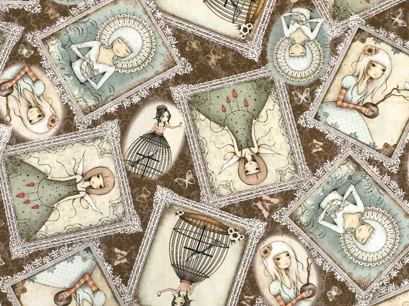 Patchworkstoff - Baumwolle Stoff - Santoro
