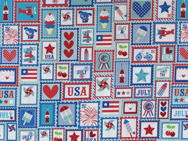 Patchworkstoff - Baumwolle Stoff - Star Spangled