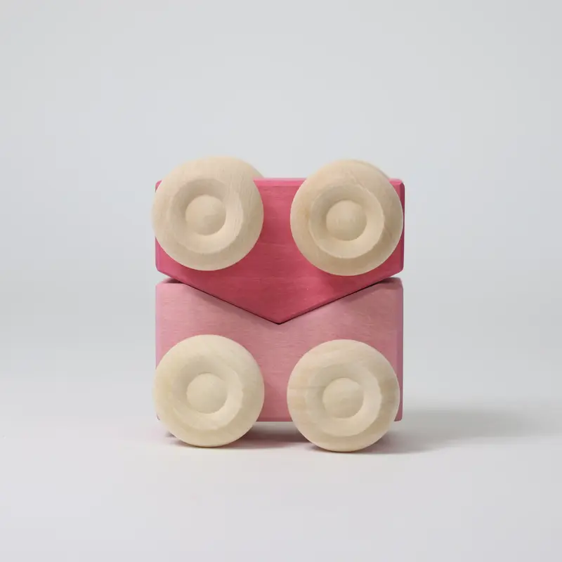 Stapel-Autos Rosa