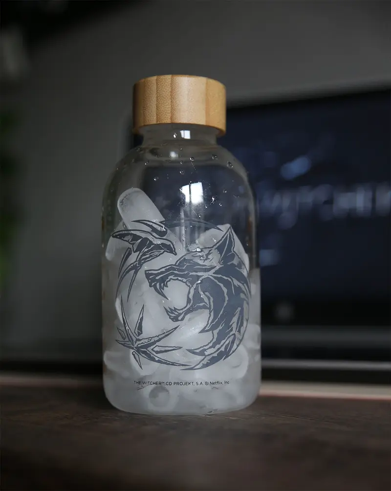 Witcher - Wolf Logo Water Bottle